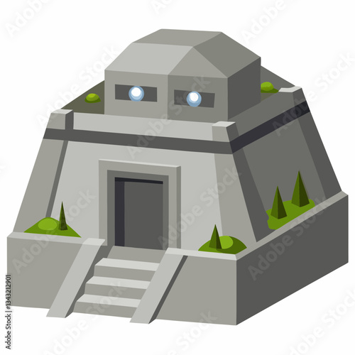 underground bunker with reinforced concrete
