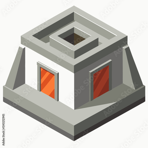underground bunker with reinforced concrete
