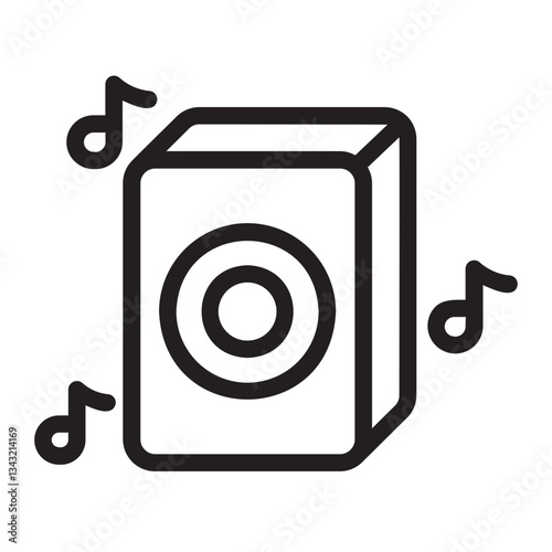 Music line icon