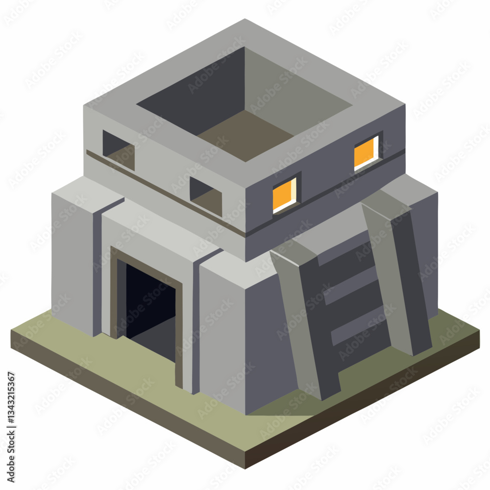 underground bunker with reinforced concrete underground bunker with reinforced concrete