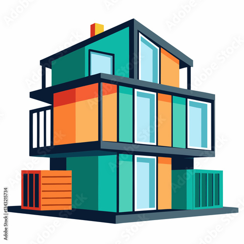 modular home with stackable sections