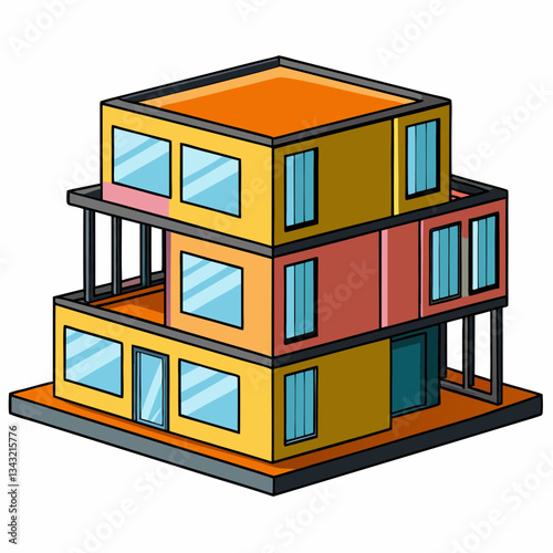 modular home with stackable sections
