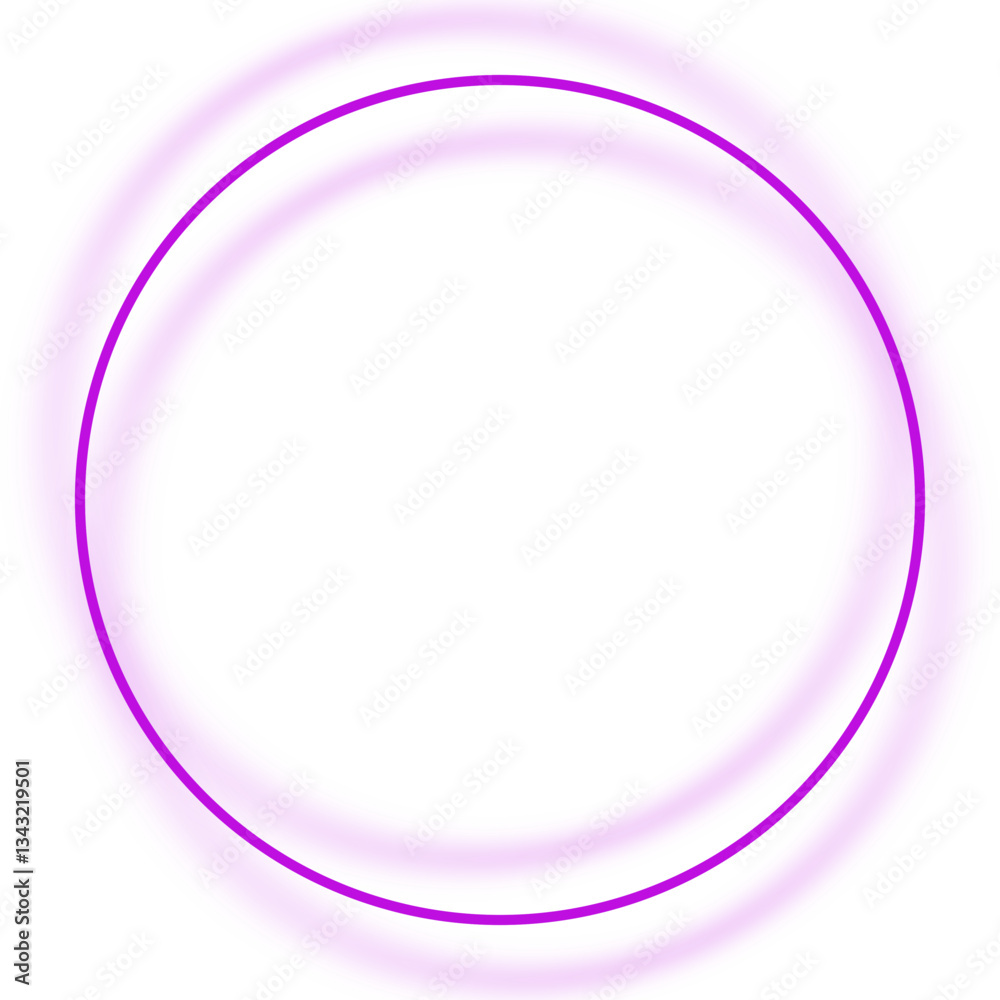 Pink glowing circle with a soft outer glow on a white background. Pink glowing circle with a soft outer glow on a white background.