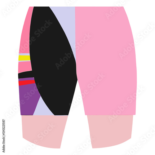 Swimming trunks illustration shorts letterbox vector