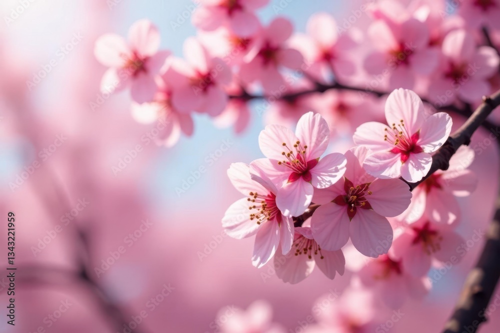 Delicate pink sakura blossoms, full bloom, intricate branches , spring blossom, beautiful Delicate pink sakura blossoms, full bloom, intricate branches , spring blossom, beautiful