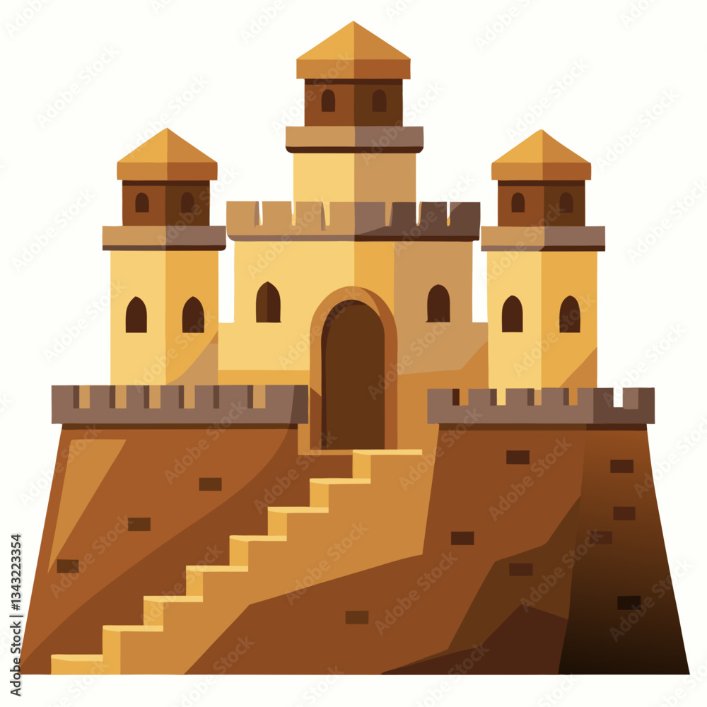 ancient fortress with rugged stone walls ancient fortress with rugged stone walls