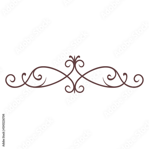 Ornament divider floral accessories decorative ornamental vector