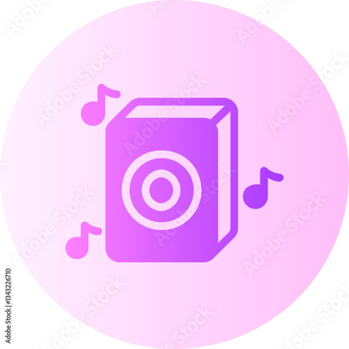 Music gradient icon