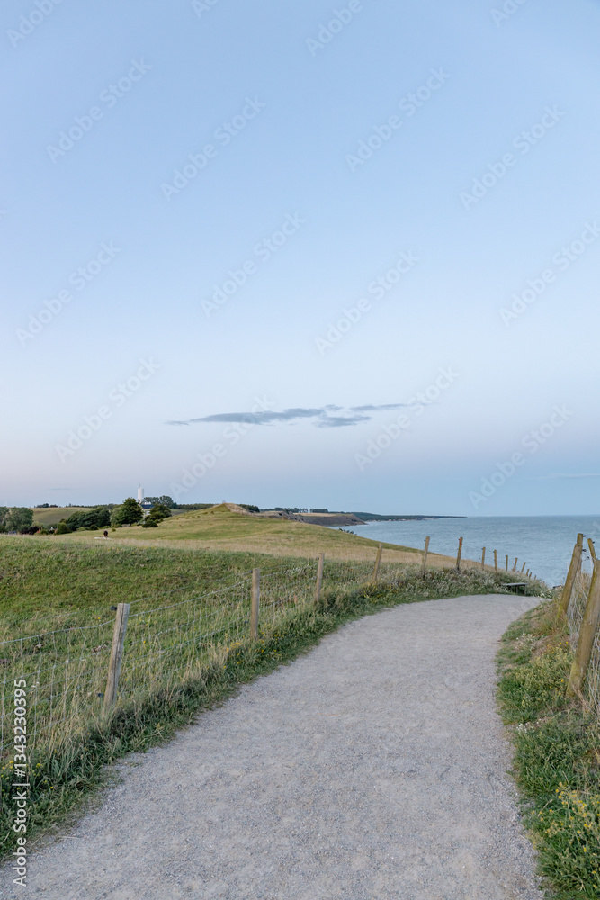 Fototapeta premium Gravel road on the coast