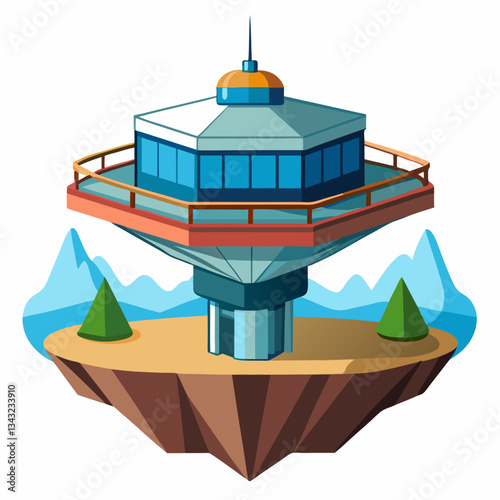 floating observation deck with panoramic views