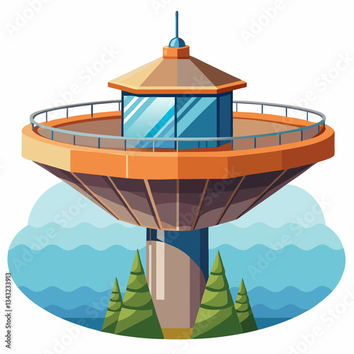 floating observation deck with panoramic views