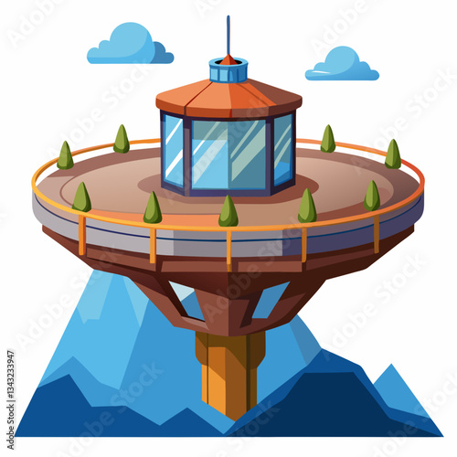floating observation deck with panoramic views