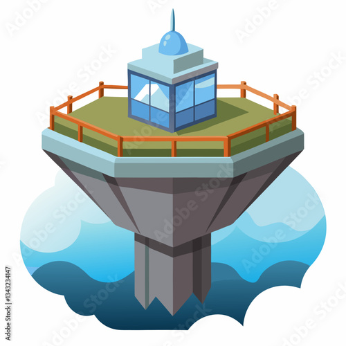 floating observation deck with panoramic views