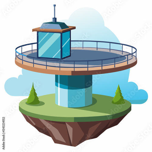 floating observation deck with panoramic views