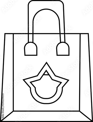 Eid bags vector line icon