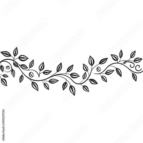 Leaf Border Clipart illustration decorative graphics vector