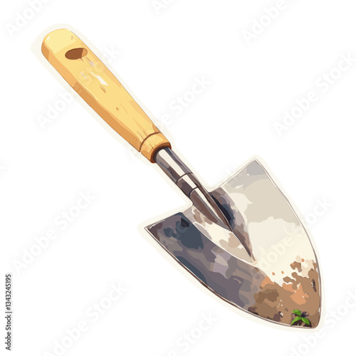 Garden Trowel trowel illustration watercolor vector
