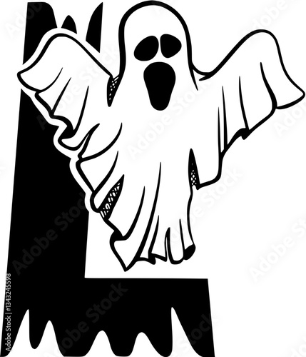 Letter Halloween L
