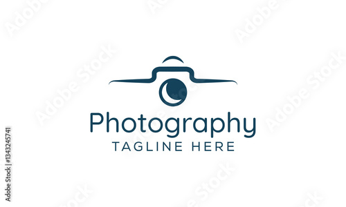camera logo, photography logo, modern signature logo icon vector template