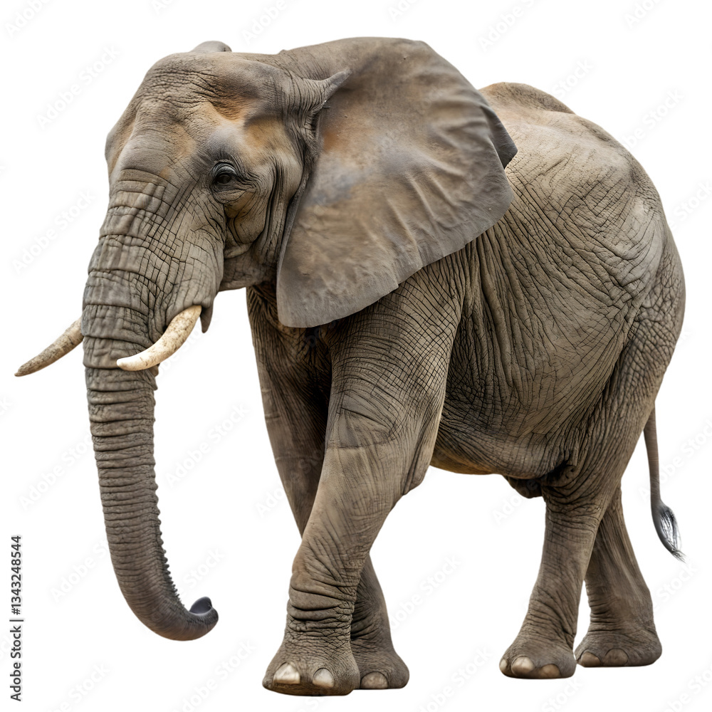 Fototapeta premium elephant isolated on white