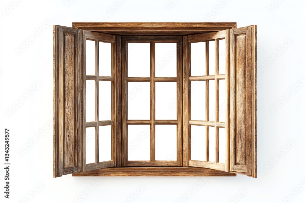 Window frames isolated on white background