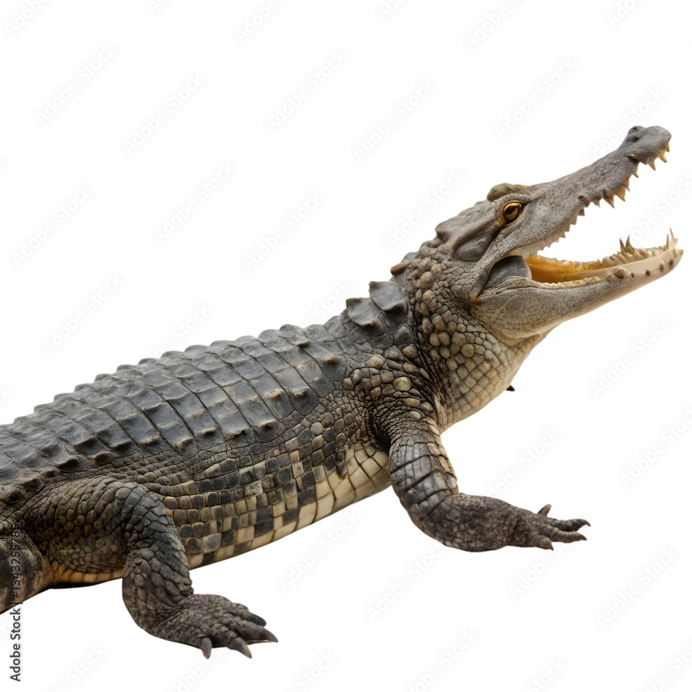Obraz premium crocodile on white background
