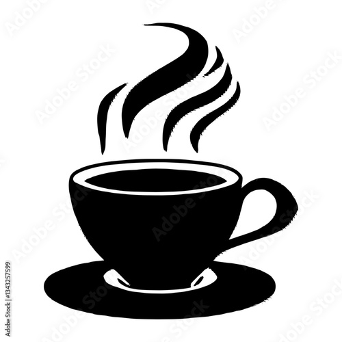 Coffee cup icons illustration steaming design vector