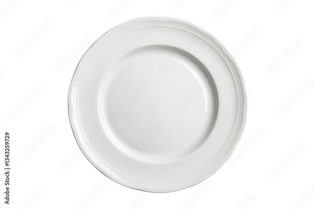 A simple, elegant white plate resting on a soft surface, inviting culinary creativity and minimalist design A simple, elegant white plate resting on a soft surface, inviting culinary creativity and minimalist design