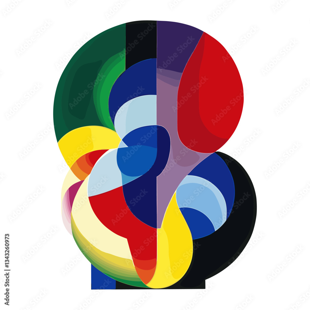 Obraz premium Fluid shape art illustration shapes vector