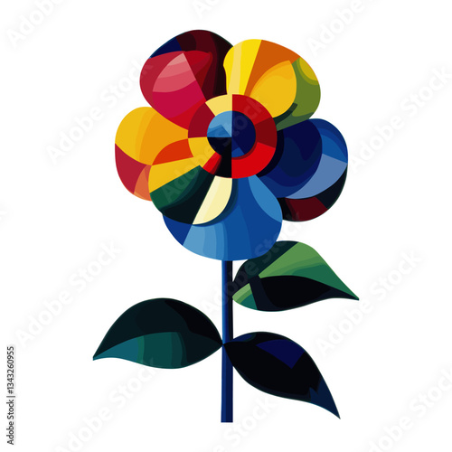 Flower art illustration confectionery vector