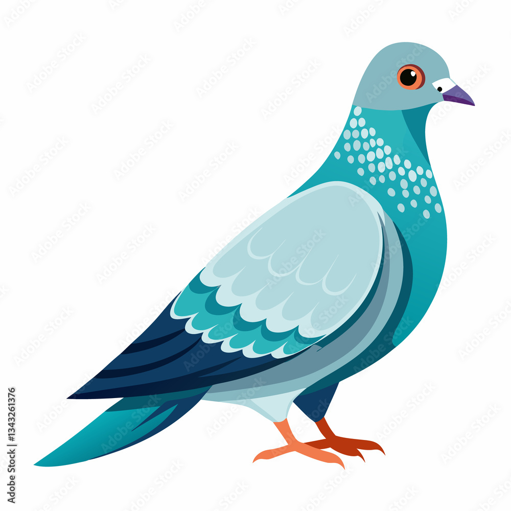 Pigeon isolated on white background Pigeon isolated on white background