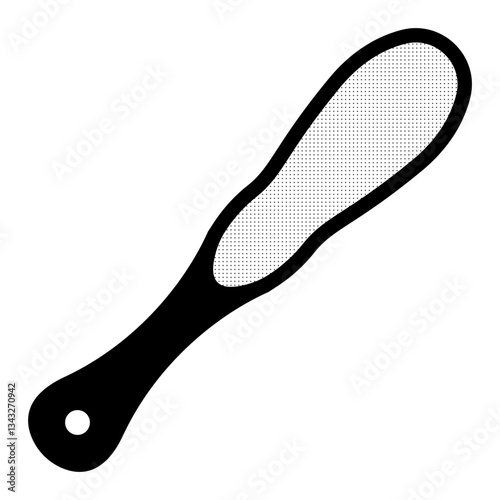 Foot Scraper Illustration for Pedicure and Skincare, Beauty and Care