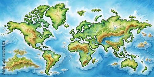 Bay Map, Coastal Navigation, Geographic Exploration