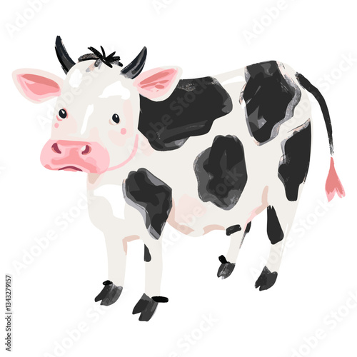 Cow livestock mammal animal  vector