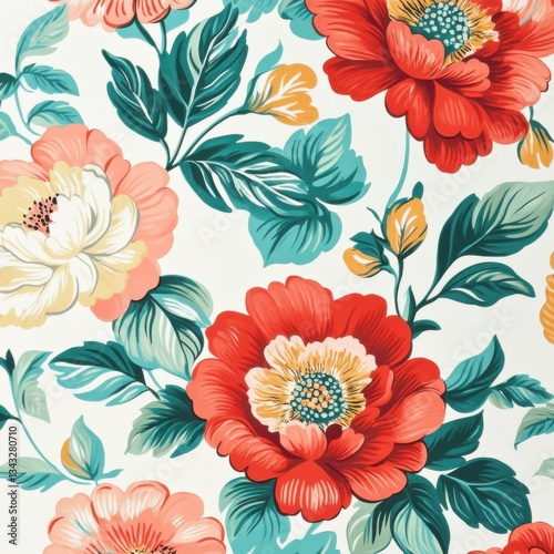 Fondo de flores decorativas