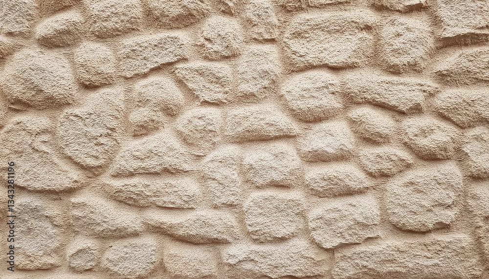 light beige rough grainy stone or plastered wall texture background