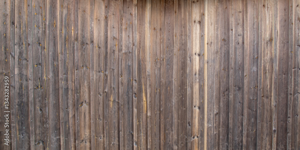 Naklejka premium Wall line vertical fence wooden surface texture for facade decoration wood brown natural background
