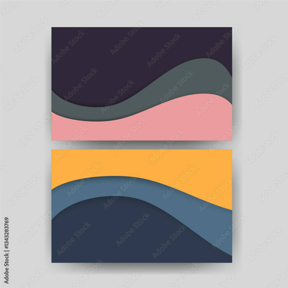 Abstract layered wavy design Abstract layered wavy design