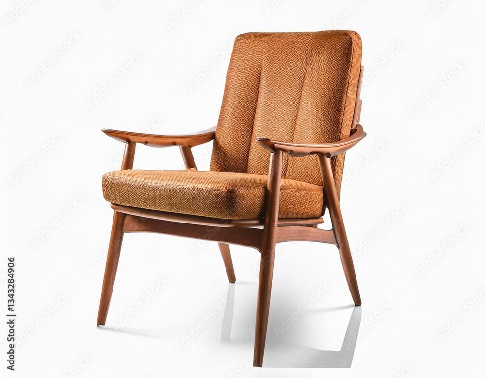 mid century modern chair isolated on transparent or white background mid century modern chair isolated on transparent or white background