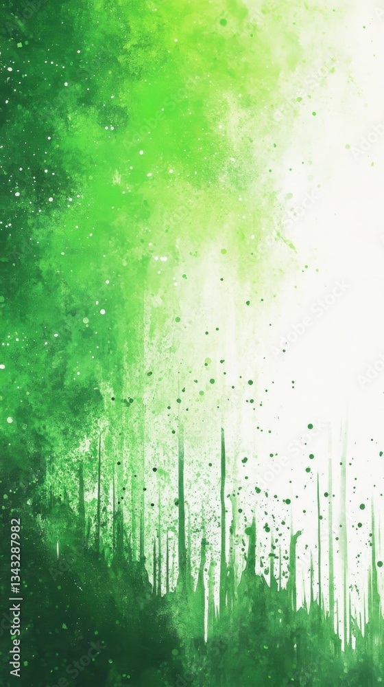 Arte abstracto verde