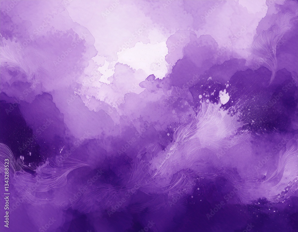 Fototapeta premium abstract purple watercolor background