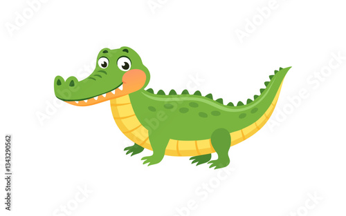 crocodile funny cartoon character