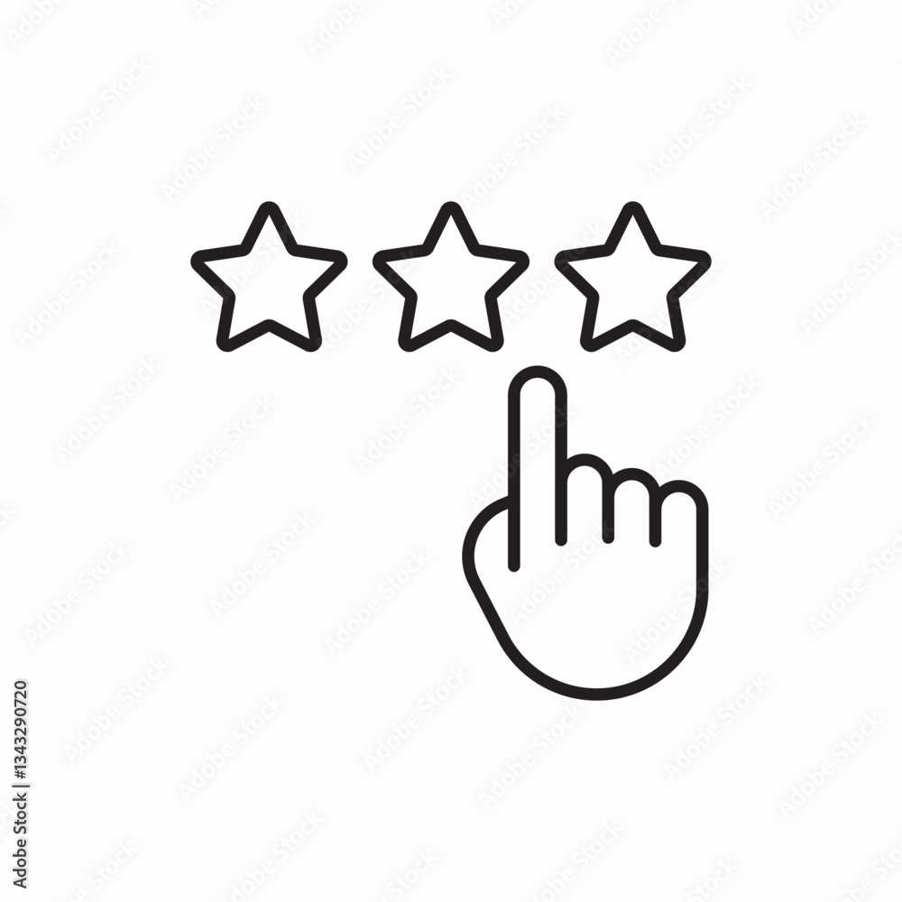 rating stars feedback icon vector sign rating stars feedback icon vector sign