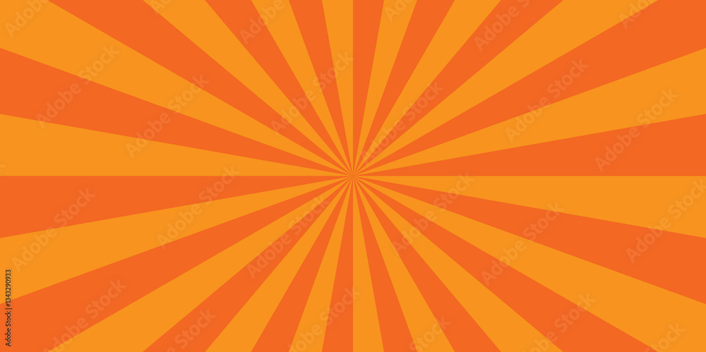 Fototapeta premium Minimal sunrise radiate striped wave geometric circus light Colorful sun rays sunburst pattern background. Sunburst background vector illustration pattern beam rays.