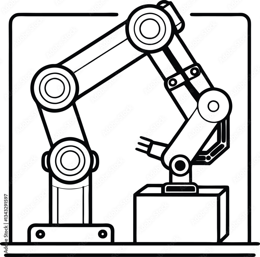 A vector drawing shows a car, a microscope for science research, and an electric plug as a technology object A vector drawing shows a car, a microscope for science research, and an electric plug as a technology object