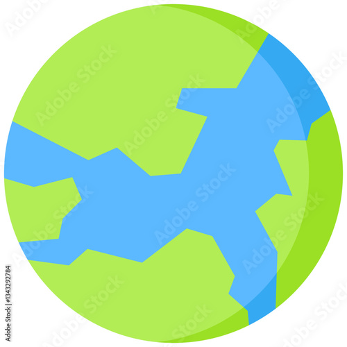 Global icon in Flat Color Style. Simple Vector Design. Simple Vector Flat Icon