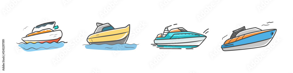 speedboat icon, speedboat vector illustration-simple illustration of speedboat, perfect for speedboat logos and icons speedboat icon, speedboat vector illustration-simple illustration of speedboat, perfect for speedboat logos and icons