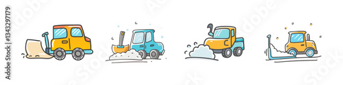 snowplow icon, snowplow vector illustration-simple illustration of snowplow, perfect for snowplow logos and icons