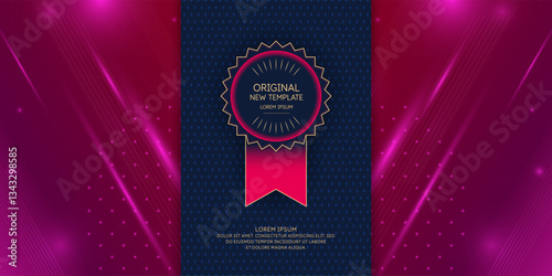 Abstract background with geometric elements. Illustration for website design and presentation. A colorful, vivid illustration for a certificate, advertising. Template for placing text and information.