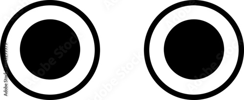Illustration of eye movements 눈동자 움직임 일러스트